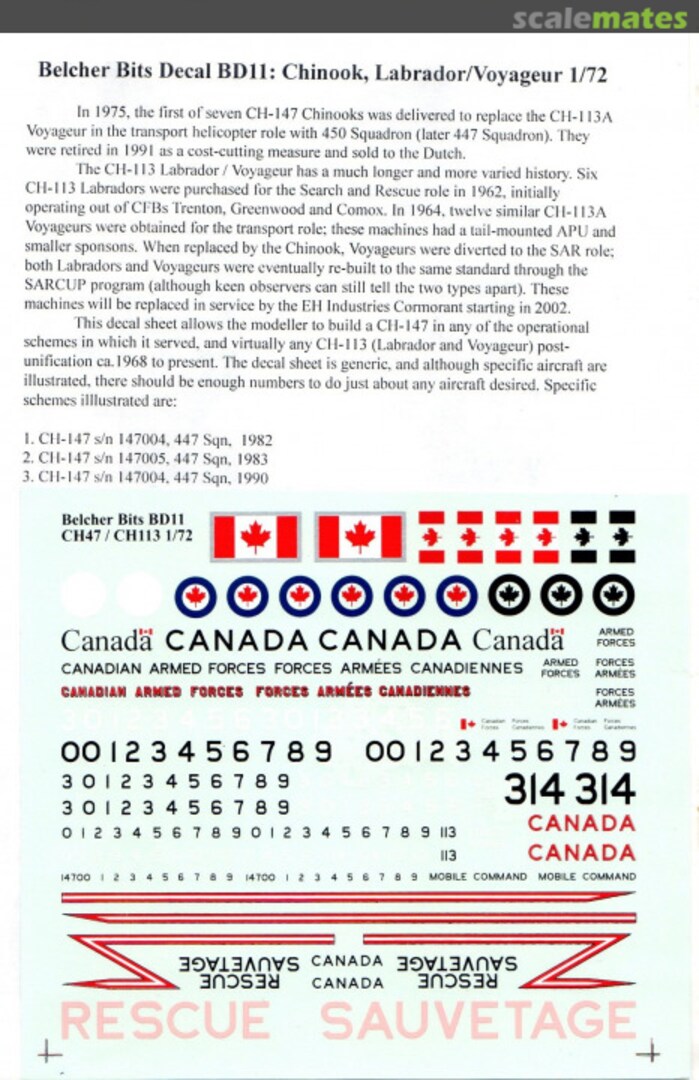 Boxart Chinook, Labrador/Voyaguer BD11 (1st version) Belcher Bits Boxart Chinook, Labrador/Voyaguer BD11 (1st version) Belcher Bits