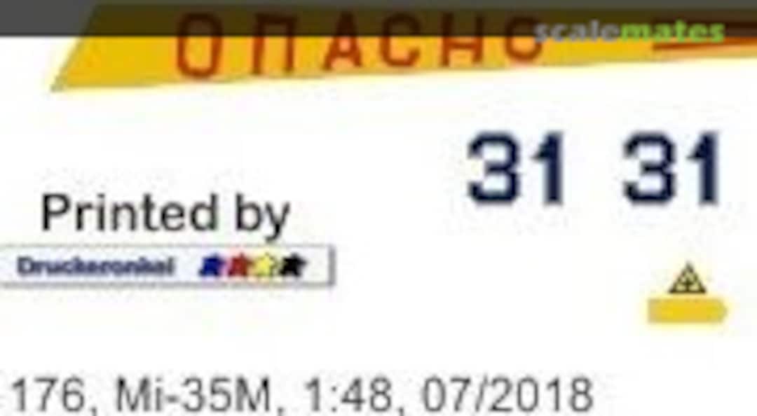 1:48 Mi-35M - Russland (Heli Scale Quality Decal 176) Decal 176