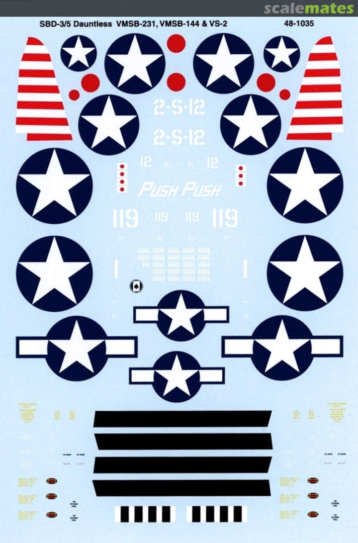 Boxart Douglas SBD Dauntless 48-1035 Microscale Boxart Douglas SBD Dauntless 48-1035 Microscale