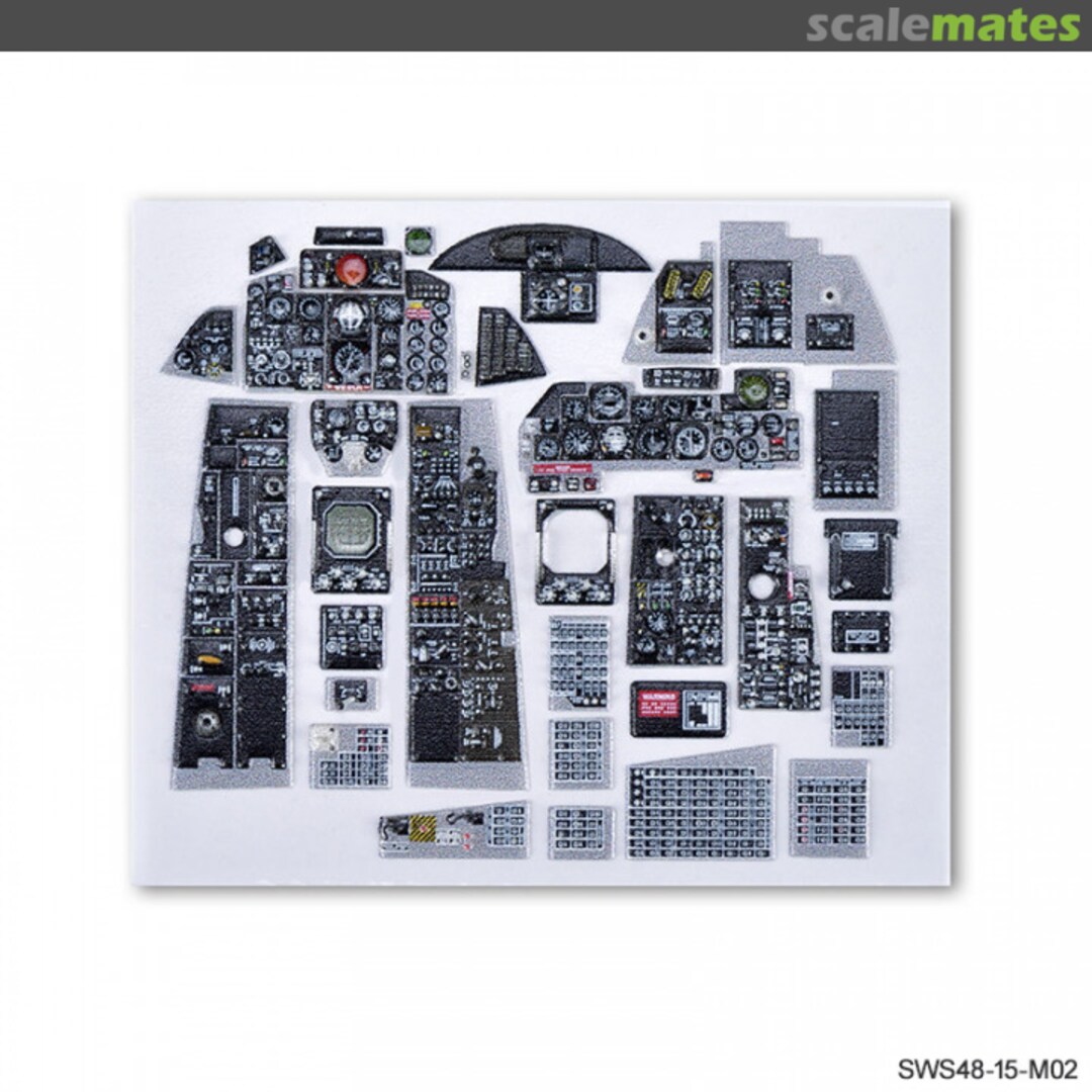 Boxart F-4E Late 3D Acrylic Instrument Panels Set SWS48-15-M02 Zoukei-Mura