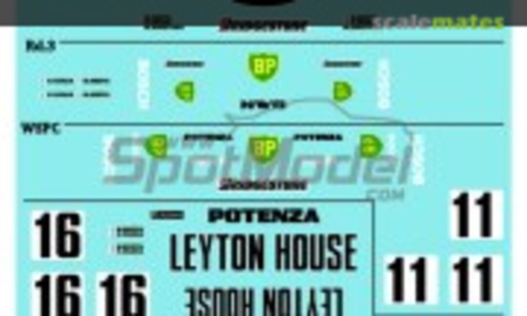 1:24 Porsche 962C Kremer Leyton House Racing Team sponsored by BP #11, 16 (Print Lab Decals PLB2-892448) PLB2-892448