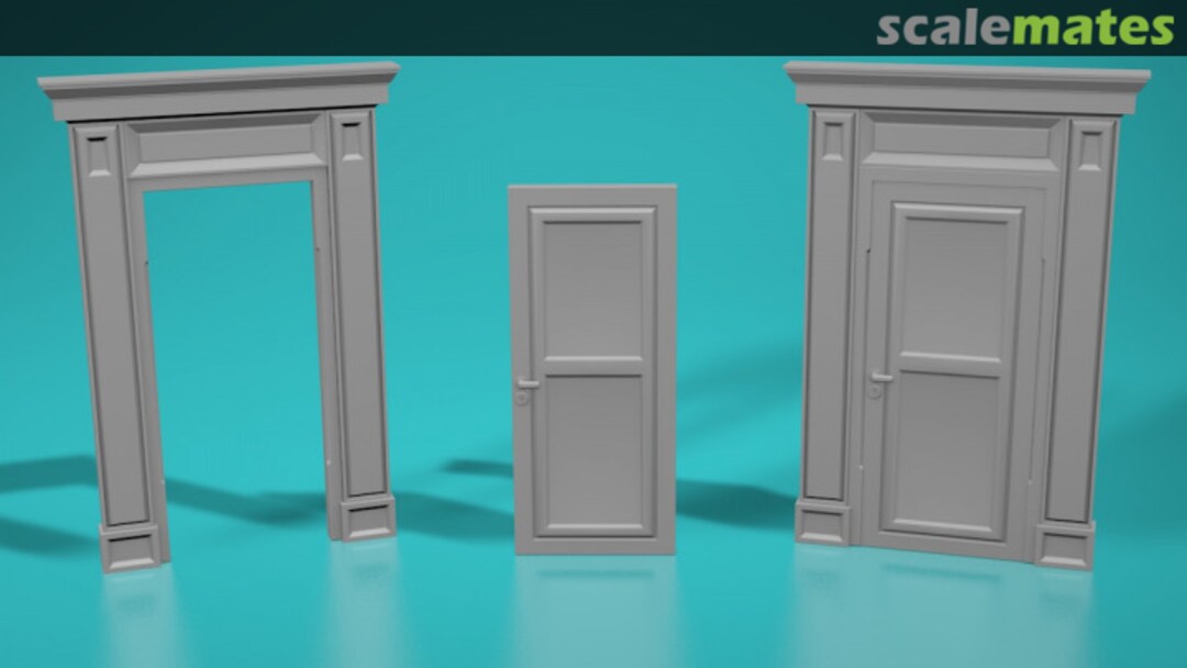 Boxart Neoclassical doors - type 1 - leaf only 72150604-01 EMP3d Boxart Neoclassical doors - type 1 - leaf only 72150604-01 EMP3d