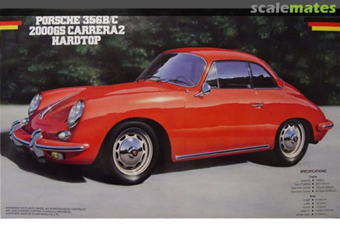 Boxart Porsche 356B/C 2000GS Carrera2 Hardtop 08033 Fujimi Boxart Porsche 356B/C 2000GS Carrera2 Hardtop 08033 Fujimi