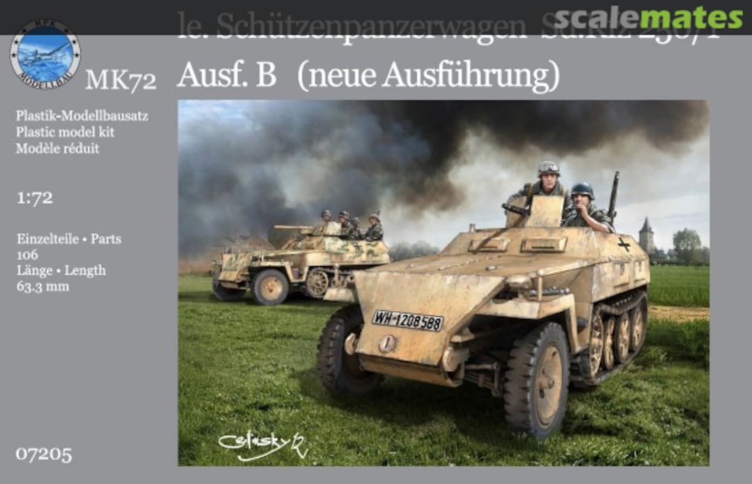 Boxart Sd.Kfz.250/1 Ausf.B 07205 MK 72 Boxart Sd.Kfz.250/1 Ausf.B 07205 MK 72