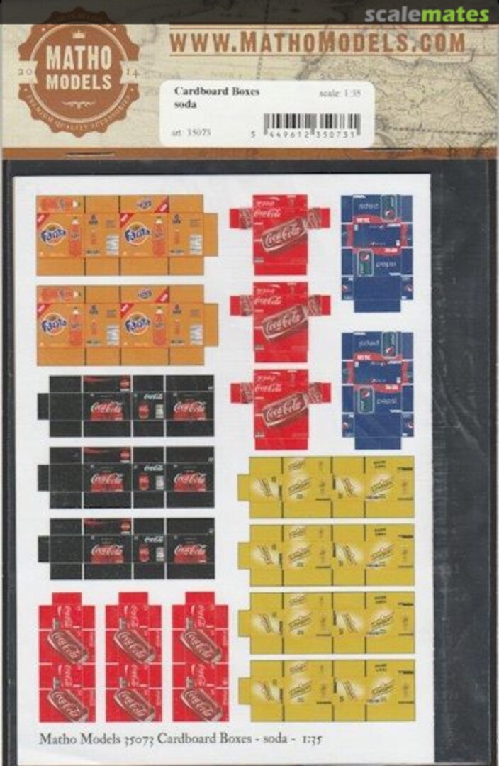 Boxart Cardboard Boxes Soda 35073 Matho Models Boxart Cardboard Boxes Soda 35073 Matho Models