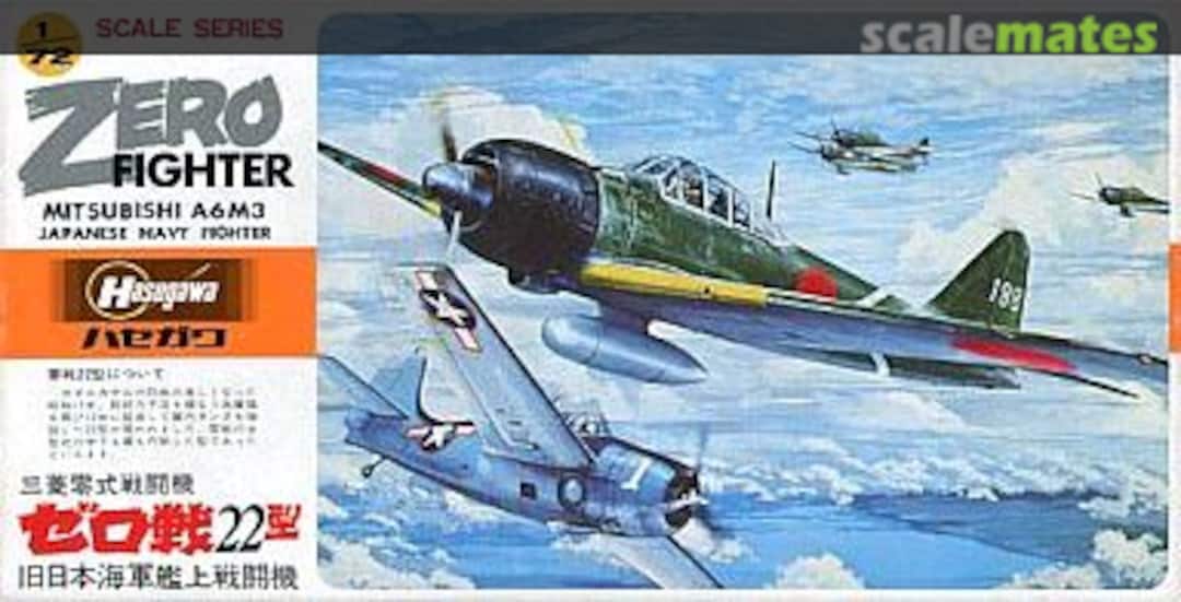 Boxart Zero Fighter Mitsubishi A6M3 JS-076 Hasegawa Boxart Zero Fighter Mitsubishi A6M3 JS-076 Hasegawa