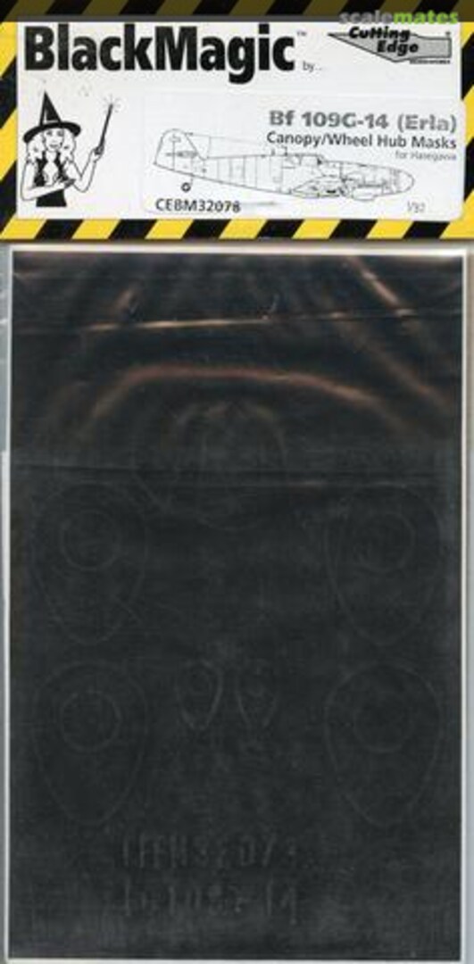 Boxart Bf 109G-14 (Erla) Canopy/Wheel Hub Masks CEBM32078 Cutting Edge Modelworks