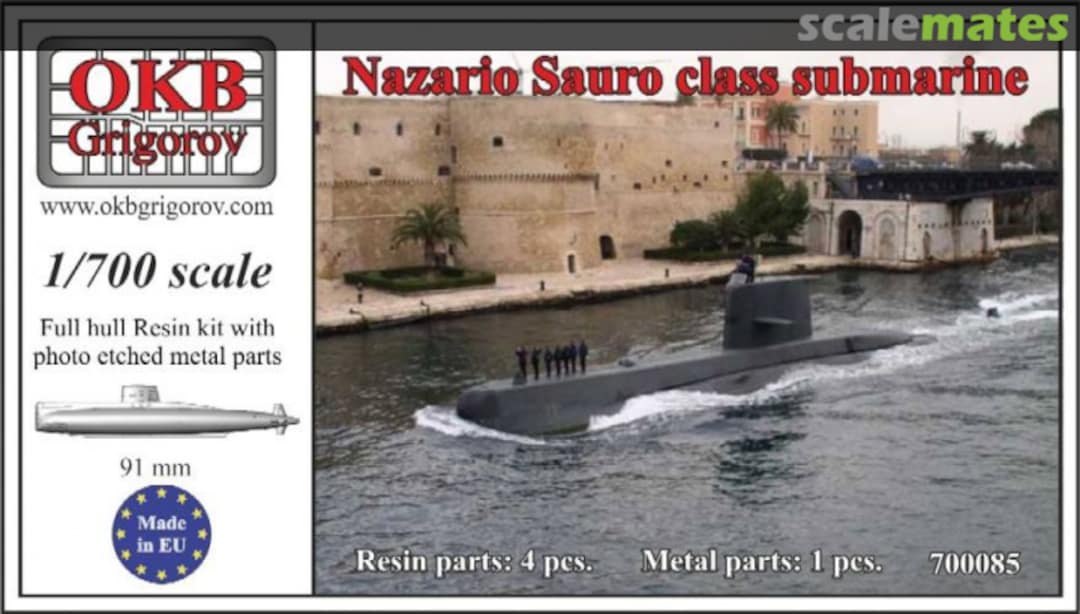 Boxart Nazario Sauro class submarine 700085 OKB Grigorov Boxart Nazario Sauro class submarine 700085 OKB Grigorov
