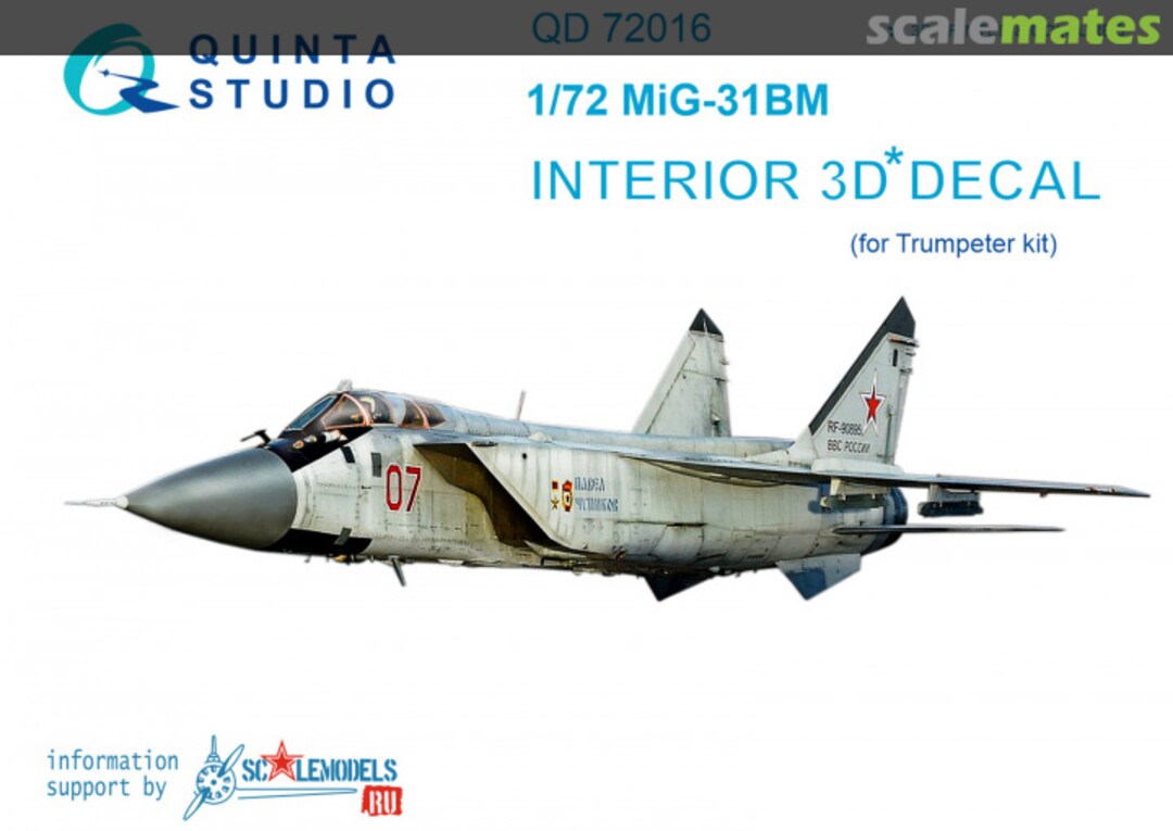 Boxart MiG-31BM QD72016 Quinta Studio Boxart MiG-31BM QD72016 Quinta Studio