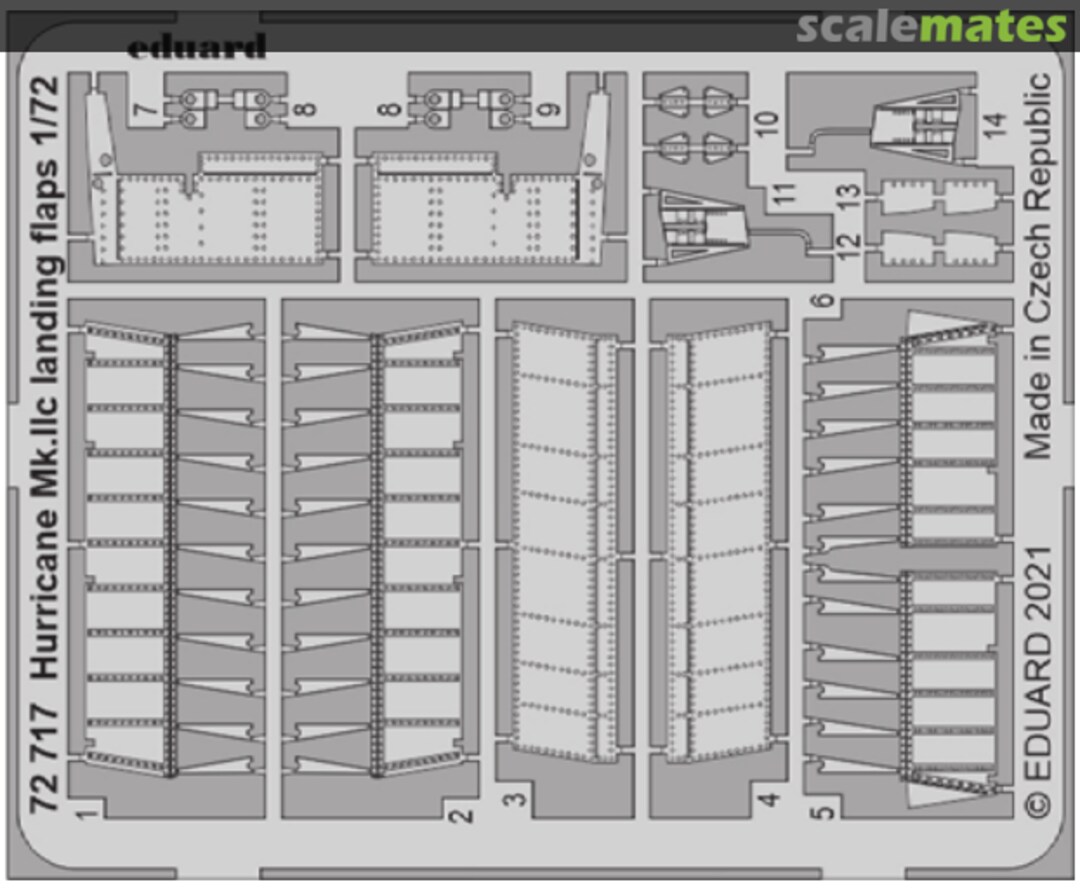 Boxart Hurricane Mk.IIc landing flaps 72717 Eduard Boxart Hurricane Mk.IIc landing flaps 72717 Eduard