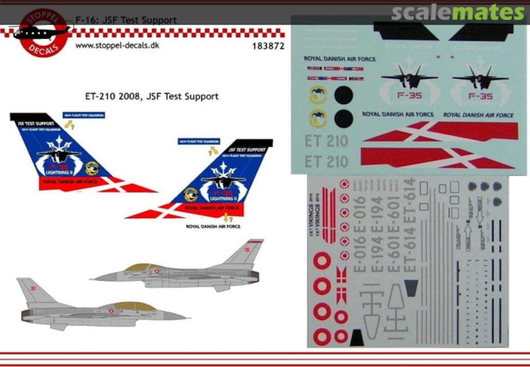 Boxart F-16 JSF Test Support 183872 Stoppel Decals Boxart F-16 JSF Test Support 183872 Stoppel Decals