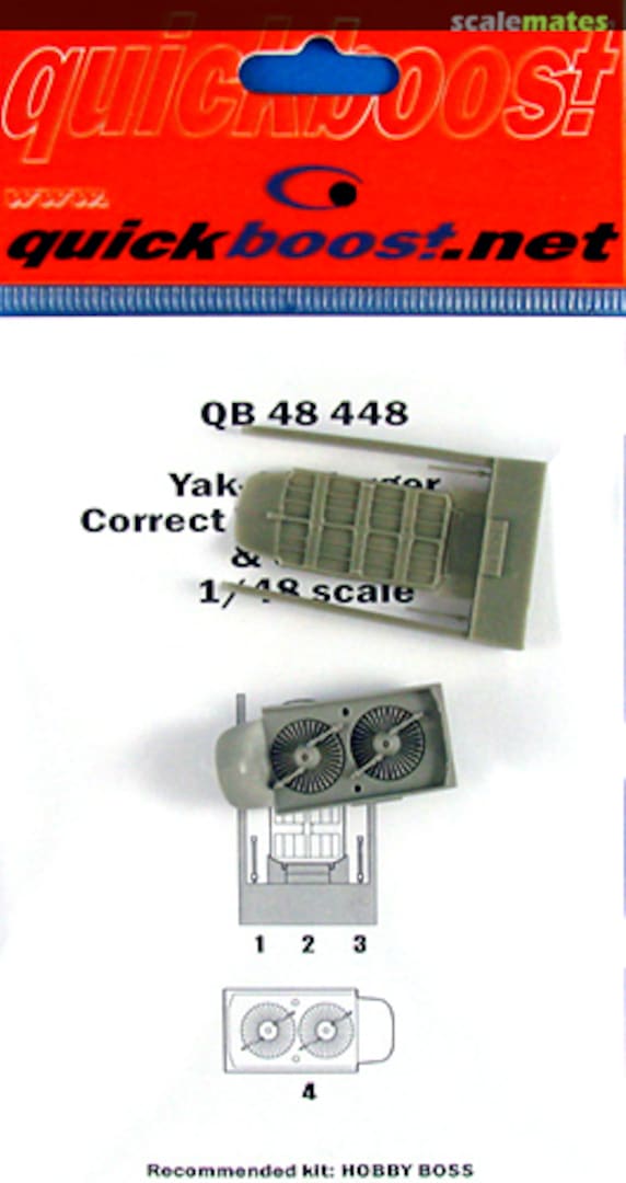 Boxart Yak-38 Forger - Correct Vertical Engine & Cover QB 48 448 Quickboost