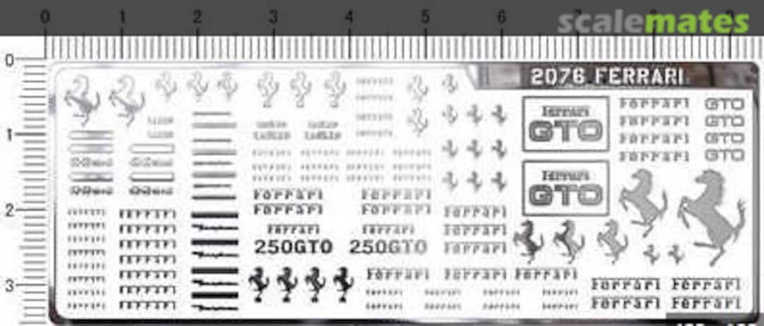 Boxart Ferrari GTO Metal Decal 2076 Easy Decal Boxart Ferrari GTO Metal Decal 2076 Easy Decal