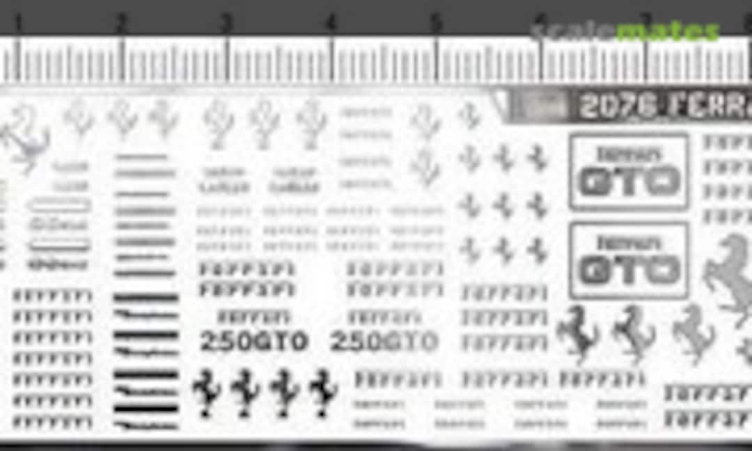 No Ferrari GTO Metal Decal (Easy Decal 2076) 2076