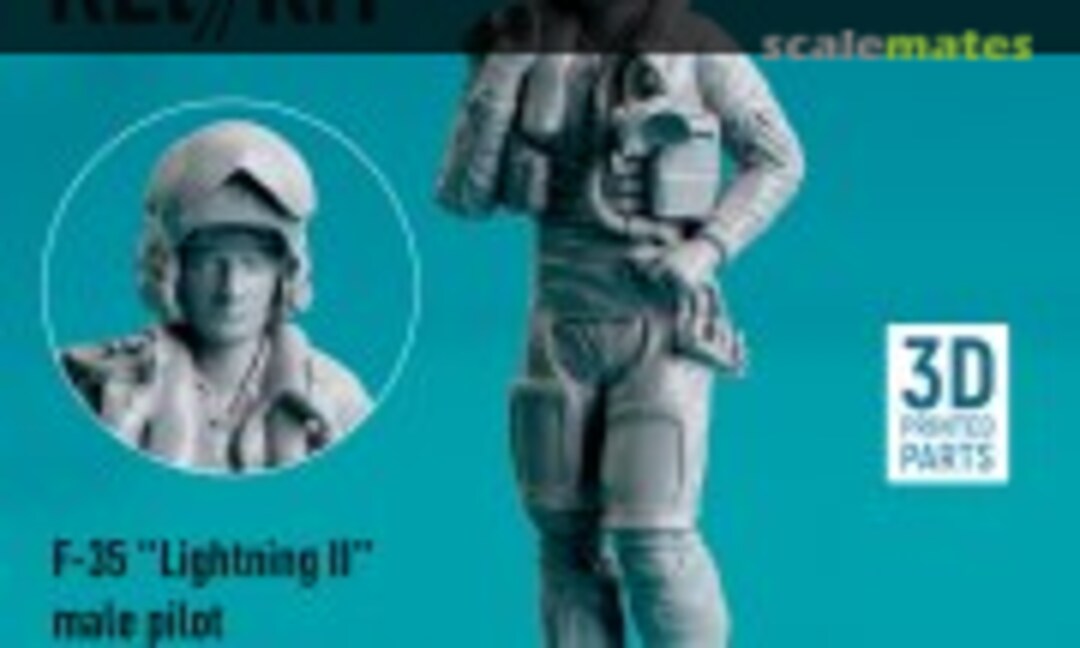 1:32 F-35 Lightning II male pilot (in a standing position - type 2) (3D Printed) (ResKit RSF32-0023) RSF32-0023