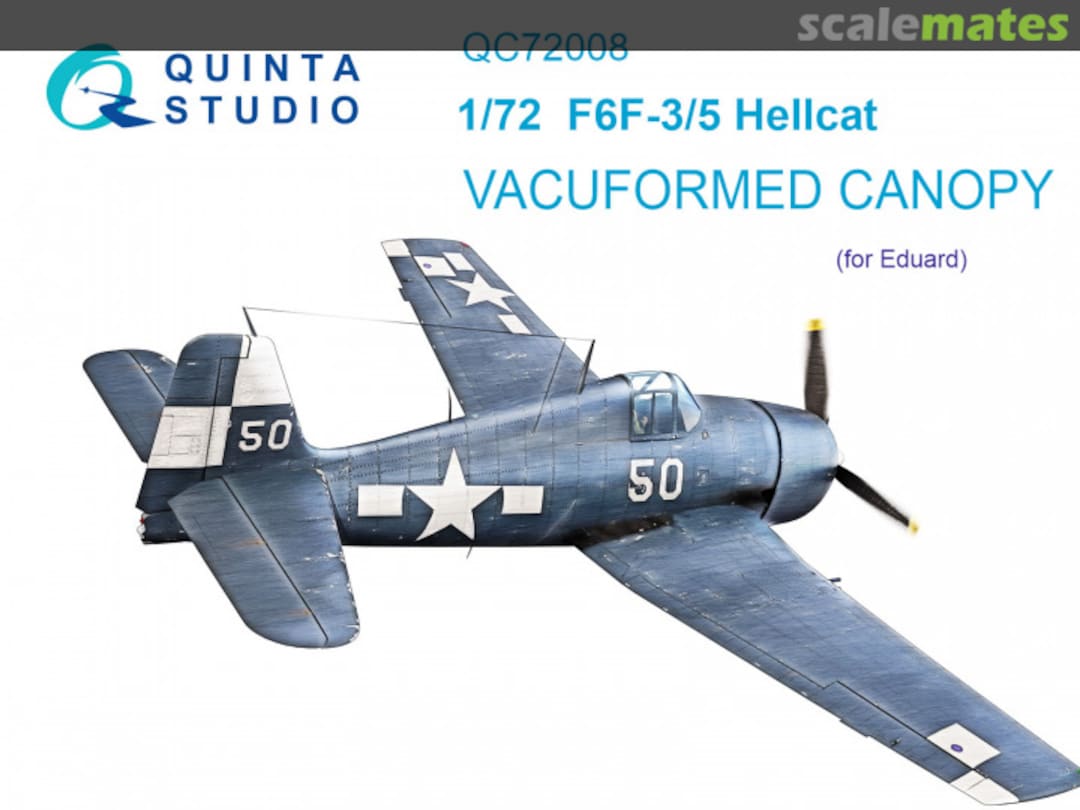 Boxart F6F-3/5 Hellcat vacuformed canopy QC72008 Quinta Studio Boxart F6F-3/5 Hellcat vacuformed canopy QC72008 Quinta Studio