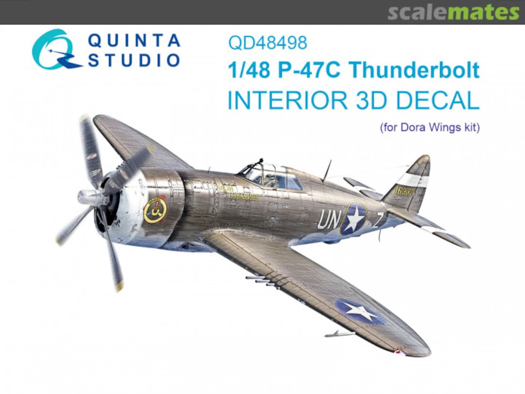 Boxart P-47С Thunderbolt interior 3D decals QD48498 Quinta Studio Boxart P-47С Thunderbolt interior 3D decals QD48498 Quinta Studio