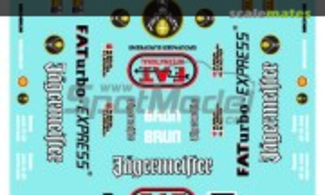 1:24 Porsche 962C Brun Motorsport Team sponsored by Jagermeister, Eterna #4, 5 (Print Lab Decals PLB2-570305) PLB2-570305