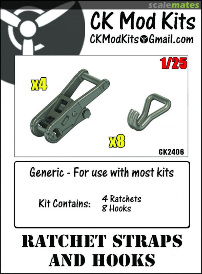 Boxart Ratchet Straps and Hooks CK2406 CK Mod Kits Boxart Ratchet Straps and Hooks CK2406 CK Mod Kits