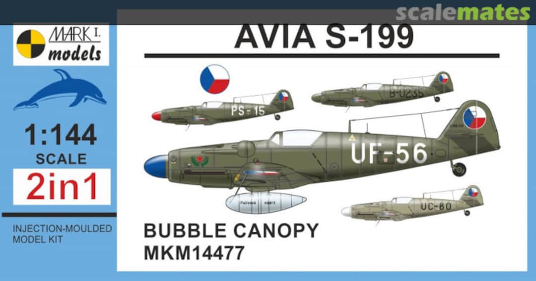 Boxart Avia S-199 with Bubble Canopy MKN144077 Mark I Models Boxart Avia S-199 with Bubble Canopy MKN144077 Mark I Models