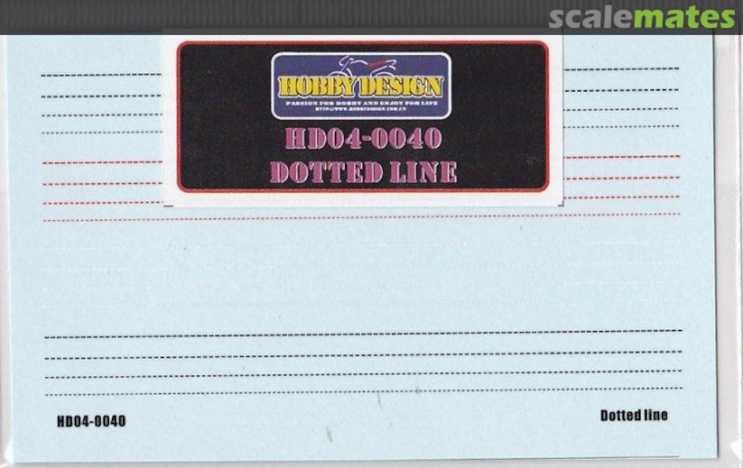Boxart Dotted Line Decals HD04-0040 Hobby Design Boxart Dotted Line Decals HD04-0040 Hobby Design