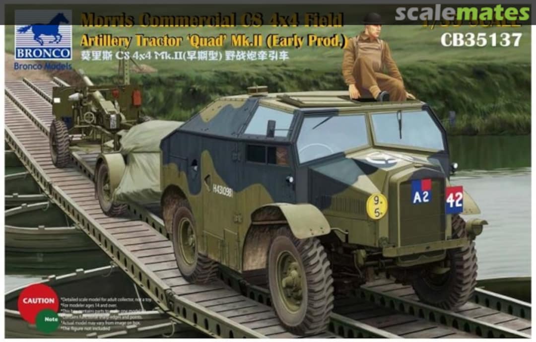 Boxart Morris Commercial C8 4x4 Field Artillery Tractor Quad Mk.II CB35137 Bronco Boxart Morris Commercial C8 4x4 Field Artillery Tractor Quad Mk.II CB35137 Bronco