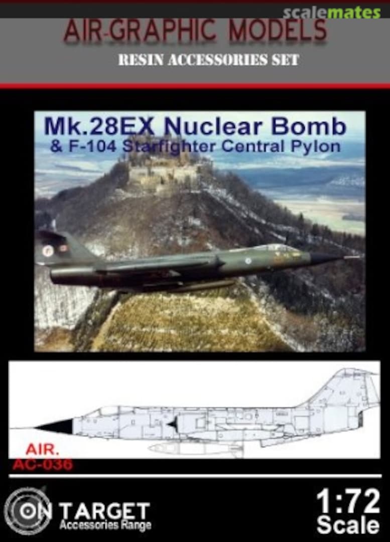 Boxart Mk.28EX Nuclear Bomb & F-104 Starfighter Central Pylon AIR.AC-036 Air-Graphics Models Boxart Mk.28EX Nuclear Bomb & F-104 Starfighter Central Pylon AIR.AC-036 Air-Graphics Models