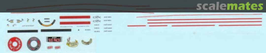 Boxart 69 GTX & Roadrunner Keith Marks Decals Boxart 69 GTX & Roadrunner Keith Marks Decals