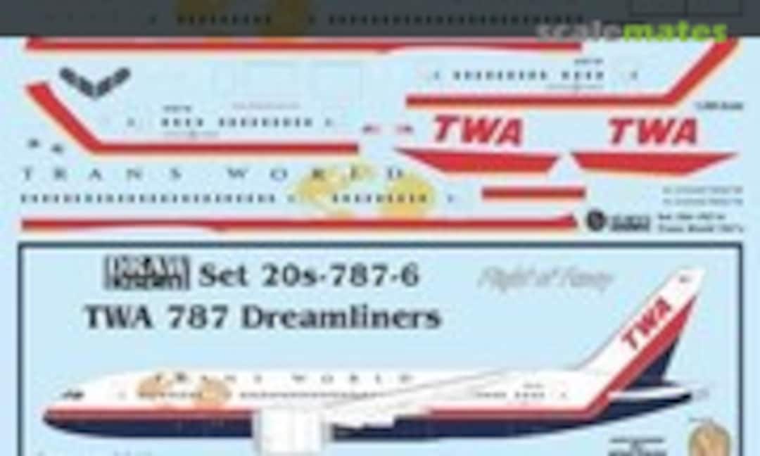 1:200 TWA 787 Dreamliner (Draw Decal 20-787-6) 20-787-6