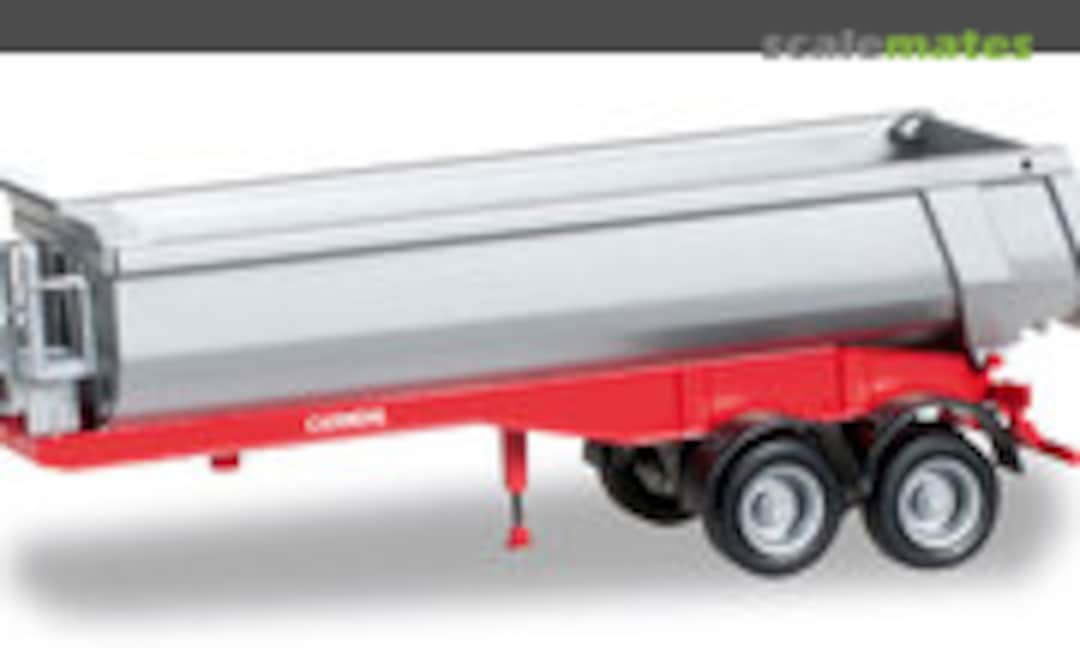 1:87 Carnehl dump trailer 2-axle, red (Herpa 076036-002)