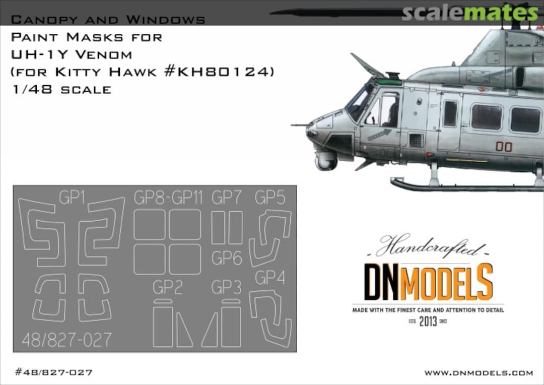 Boxart Paint Masks for UH-1Y Venom Helicopter – Canopy & Windows 48/827-027 DN Models Boxart Paint Masks for UH-1Y Venom Helicopter – Canopy & Windows 48/827-027 DN Models