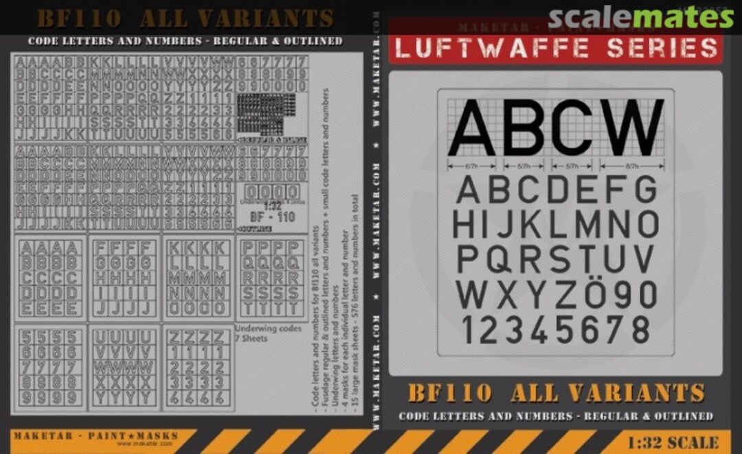 Boxart Messerschmitt Bf-110 All variants - MM32057K Maketar Boxart Messerschmitt Bf-110 All variants - MM32057K Maketar