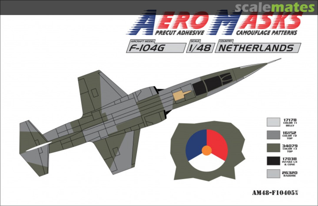 Boxart F-104G Netherlands AM48-F10405 AeroMasks Boxart F-104G Netherlands AM48-F10405 AeroMasks