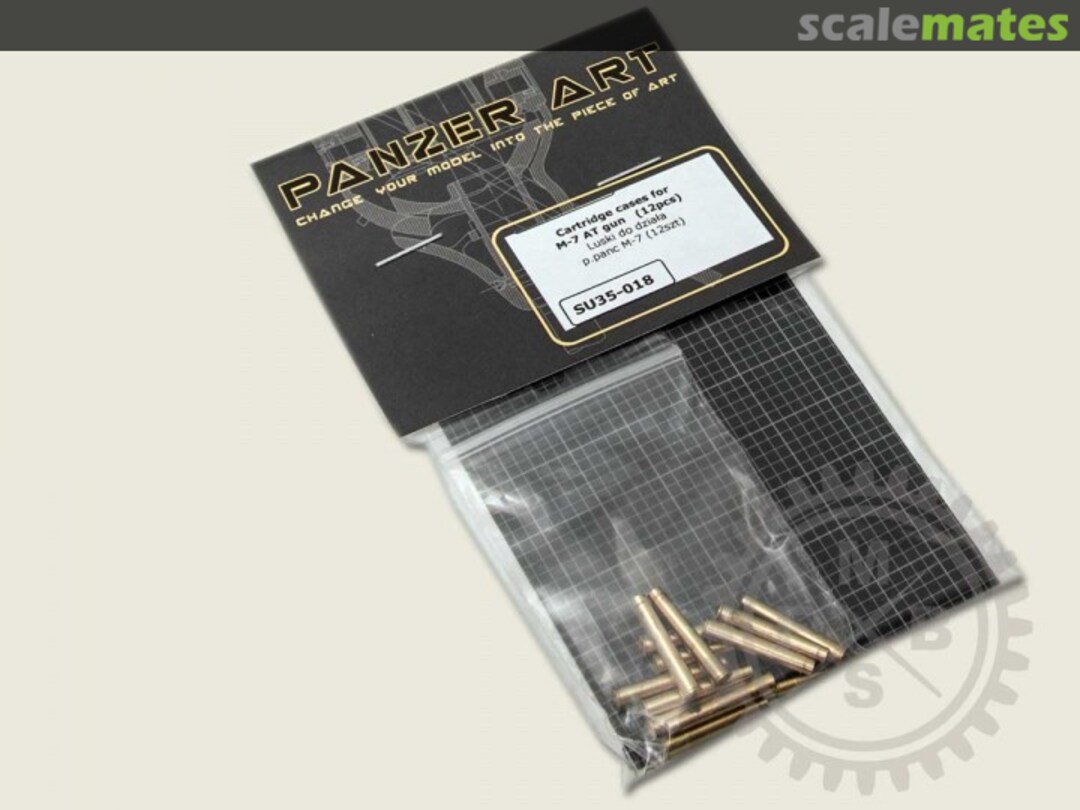 Boxart Cartridge cases for M-7 AT gun (12pcs) SU35-018 Panzer Art Boxart Cartridge cases for M-7 AT gun (12pcs) SU35-018 Panzer Art