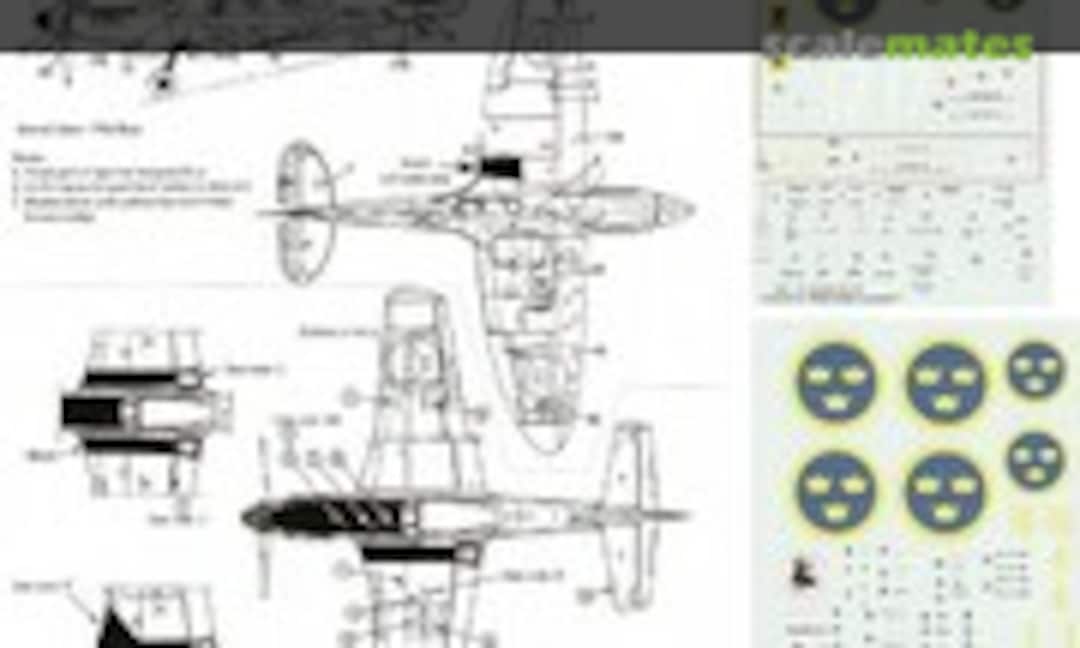 1:48 J26 (P-51D) Mustang & S31 Spitfire XIX (Flying Colors Aerodecals 48-102) 48-102