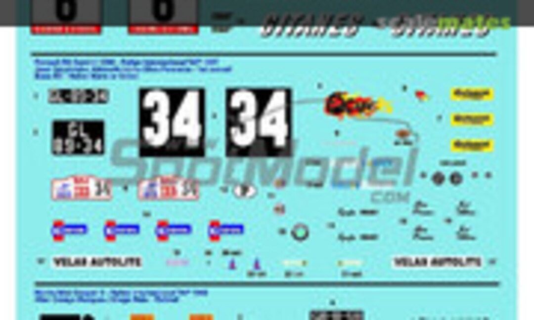 1:24 Alpine Renault A310 1800 + Renault R8 Gordini + Mini Cooper S (Print Lab Decals PLB2-131542) PLB2-131542