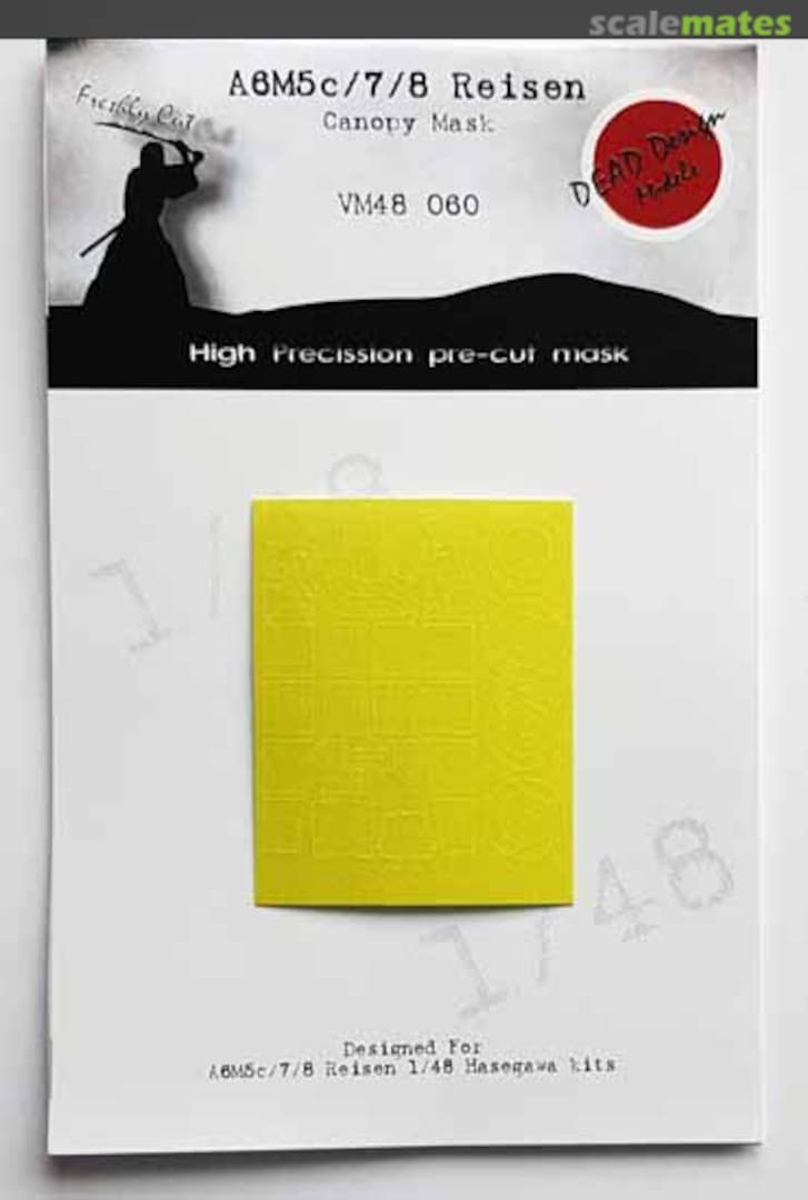 Boxart Mitsubishi A6M5c/7/8 Reisen canopy paint mask VM48060 DEAD Design Models Boxart Mitsubishi A6M5c/7/8 Reisen canopy paint mask VM48060 DEAD Design Models