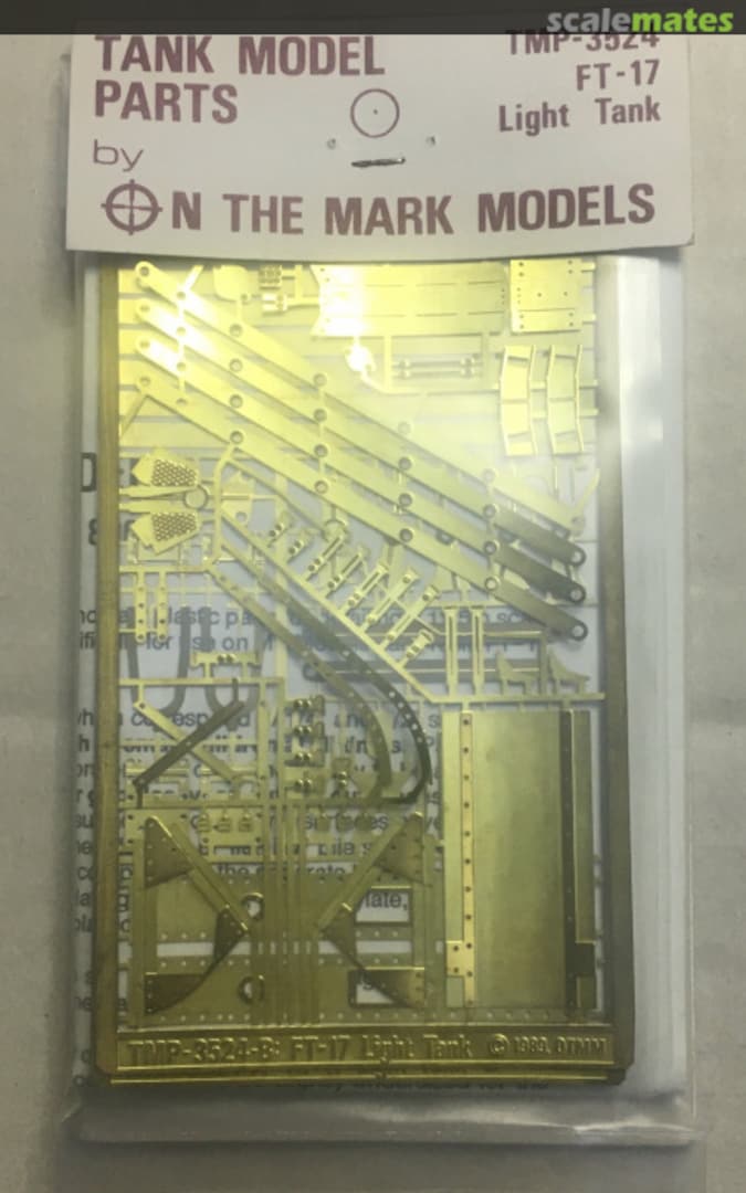 Boxart FT-17 LIGHT TANK TMP-3524 On the Mark Models Boxart FT-17 LIGHT TANK TMP-3524 On the Mark Models