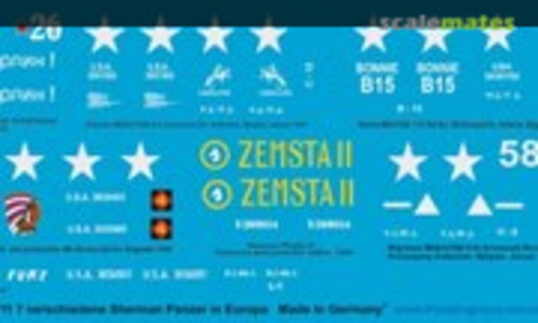 1:87 7x Sherman Tanks in Europe (Peddinghaus-Decals 87 3211) 87 3211