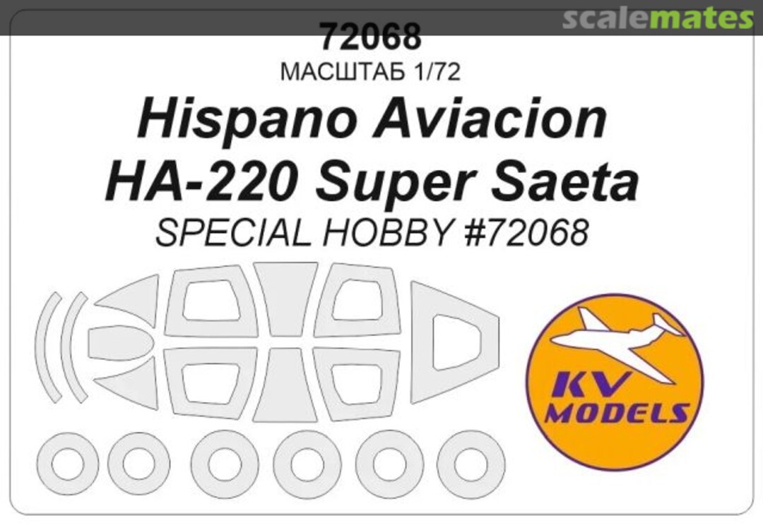 Boxart Hispano Aviacion HA-220 Super Saeta 72068 KV Models Boxart Hispano Aviacion HA-220 Super Saeta 72068 KV Models