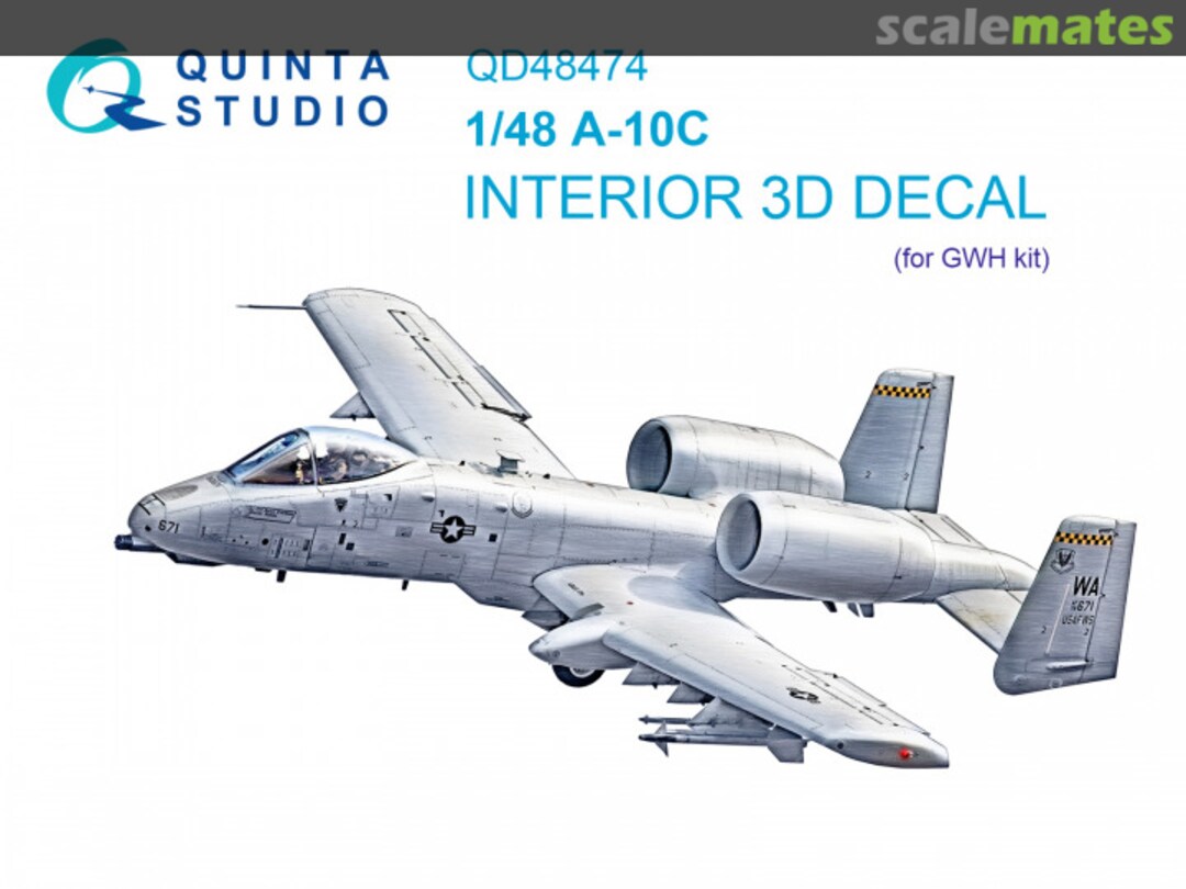 Boxart A-10C interior 3D decals QD48474 Quinta Studio Boxart A-10C interior 3D decals QD48474 Quinta Studio