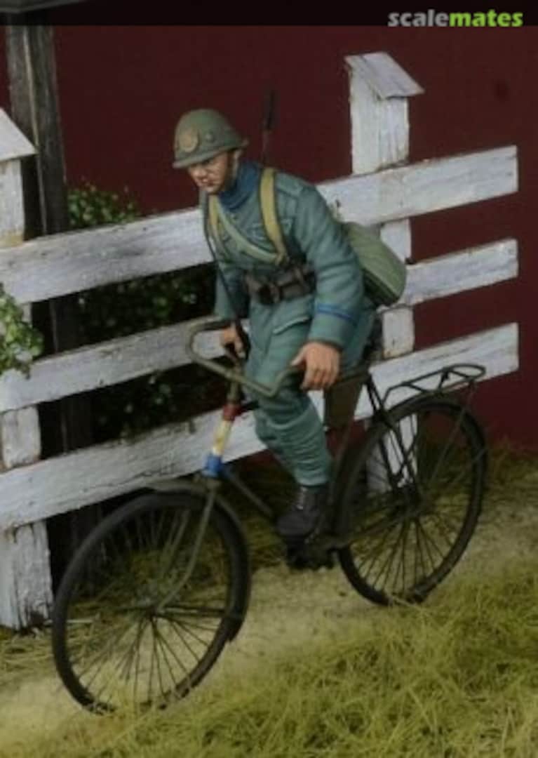 Boxart Dutch Army Bicycle Rider 1, Holland 1940 (Including 3D Printed Bicycle) 35264 D-Day Miniature Studio Boxart Dutch Army Bicycle Rider 1, Holland 1940 (Including 3D Printed Bicycle) 35264 D-Day Miniature Studio