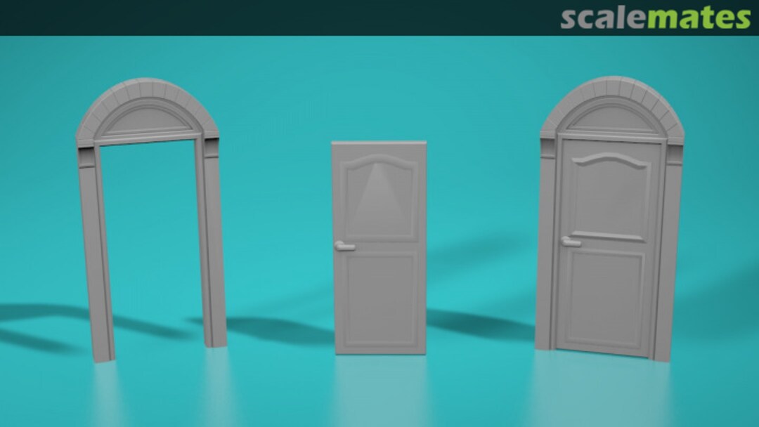 Boxart Neoclassical doors - type 2 - leaf + frame 72150605-03 EMP3d Boxart Neoclassical doors - type 2 - leaf + frame 72150605-03 EMP3d
