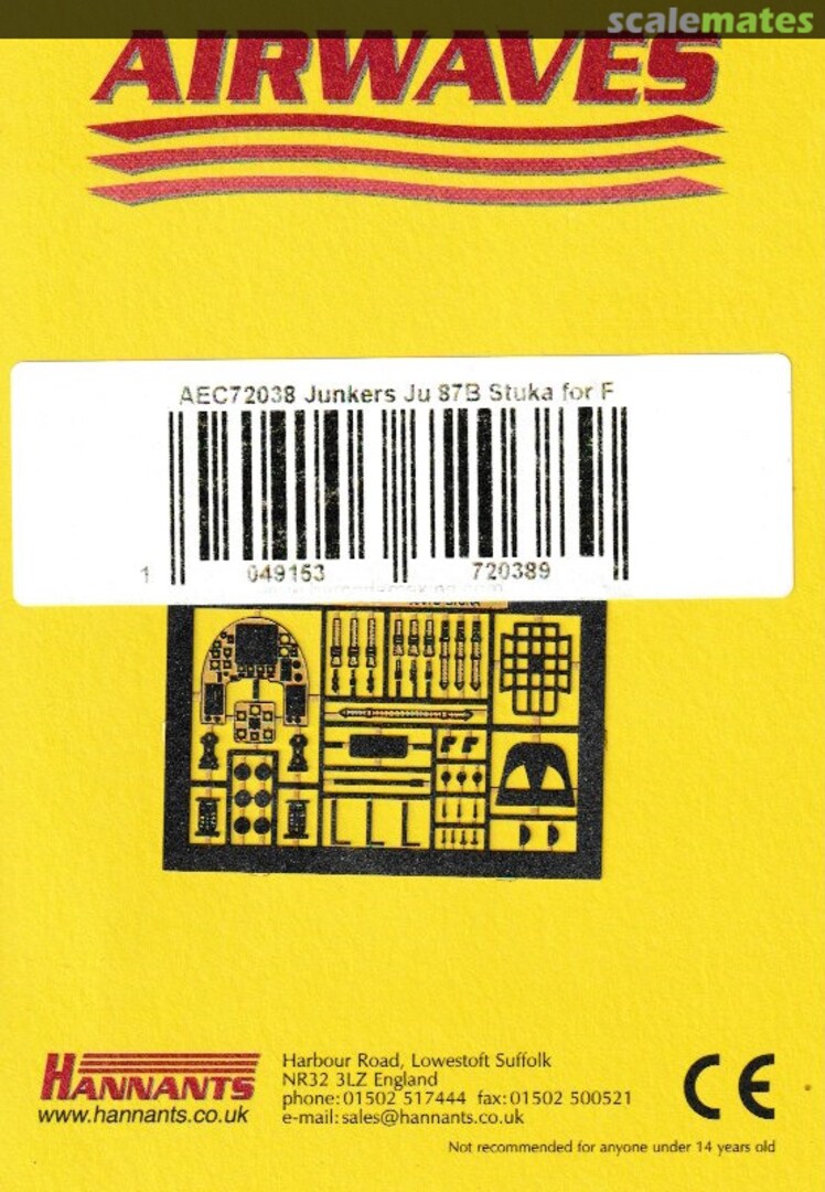 Boxart Junkers Ju 87B Stuka AEC72038 Airwaves Boxart Junkers Ju 87B Stuka AEC72038 Airwaves