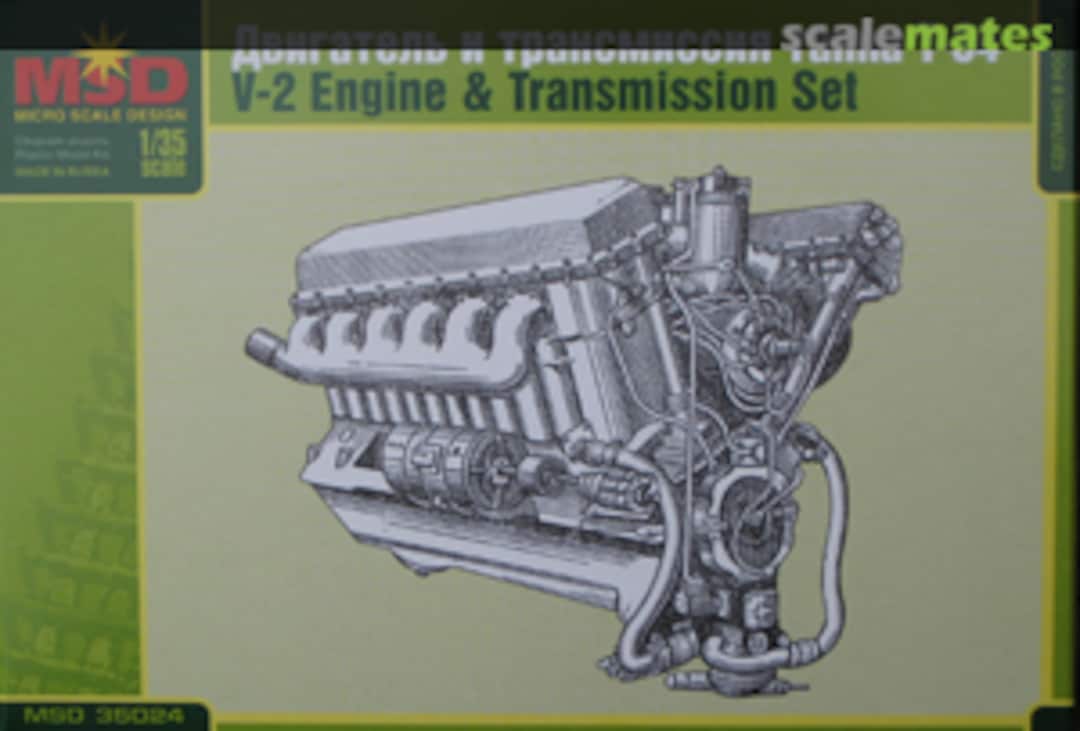 Boxart T-34 V2 Engine & Transmission 35024 MSD Micro Scale Design Boxart T-34 V2 Engine & Transmission 35024 MSD Micro Scale Design