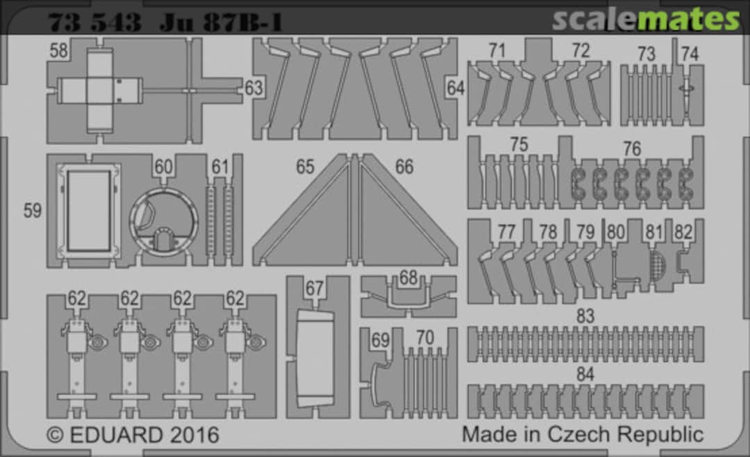 Boxart Ju 87B-1 73543 Eduard Boxart Ju 87B-1 73543 Eduard