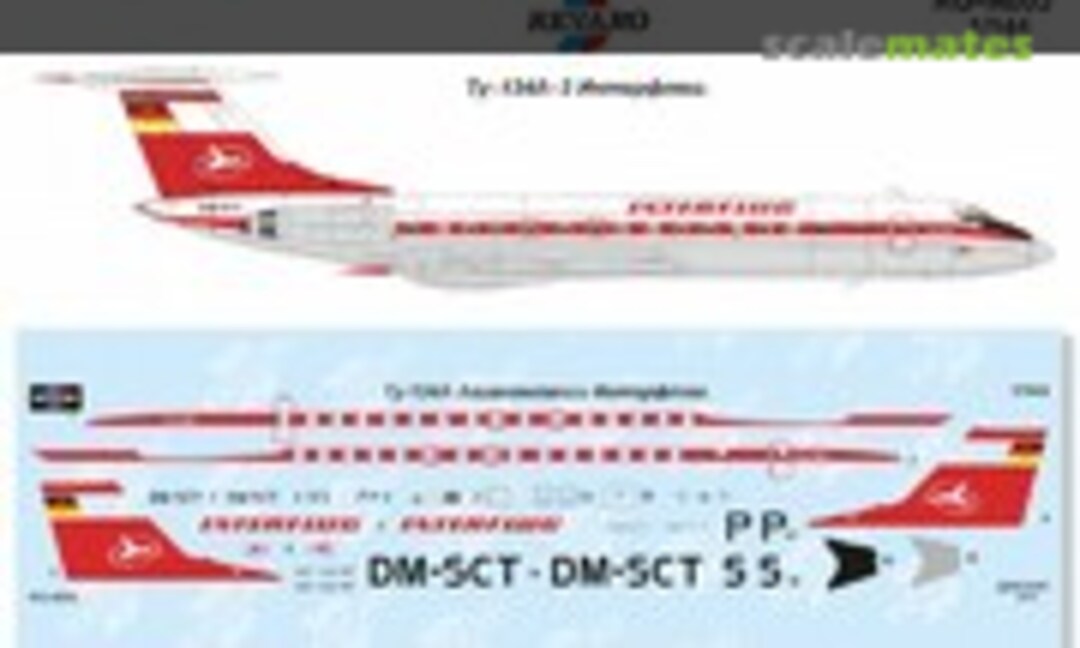 1:144 Tupolev Tu-134A-3 Interflug (Revaro RG-A003)