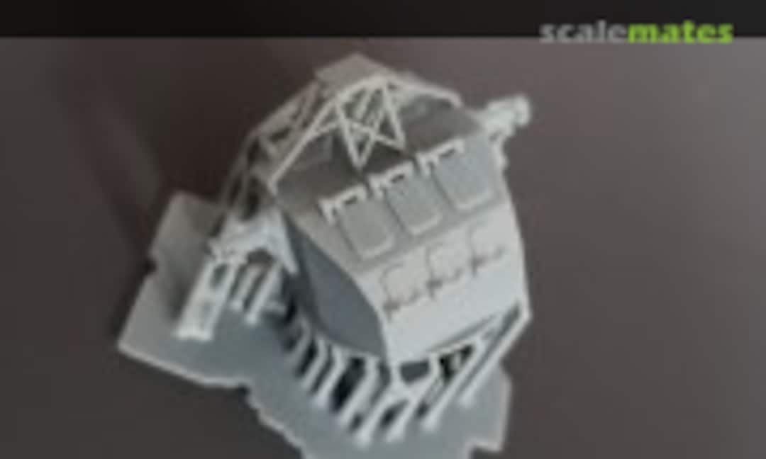 1:192 Mk.37 Fire Control Director, "Angle-back" (Model Monkey 192-Mk37-angle-back) 192-Mk37-angle-back