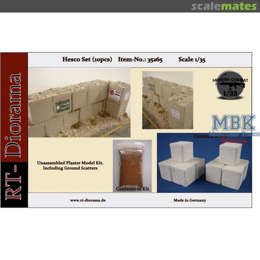 Boxart Hescos Set (10 pcs) 35265 RT-Diorama Boxart Hescos Set (10 pcs) 35265 RT-Diorama