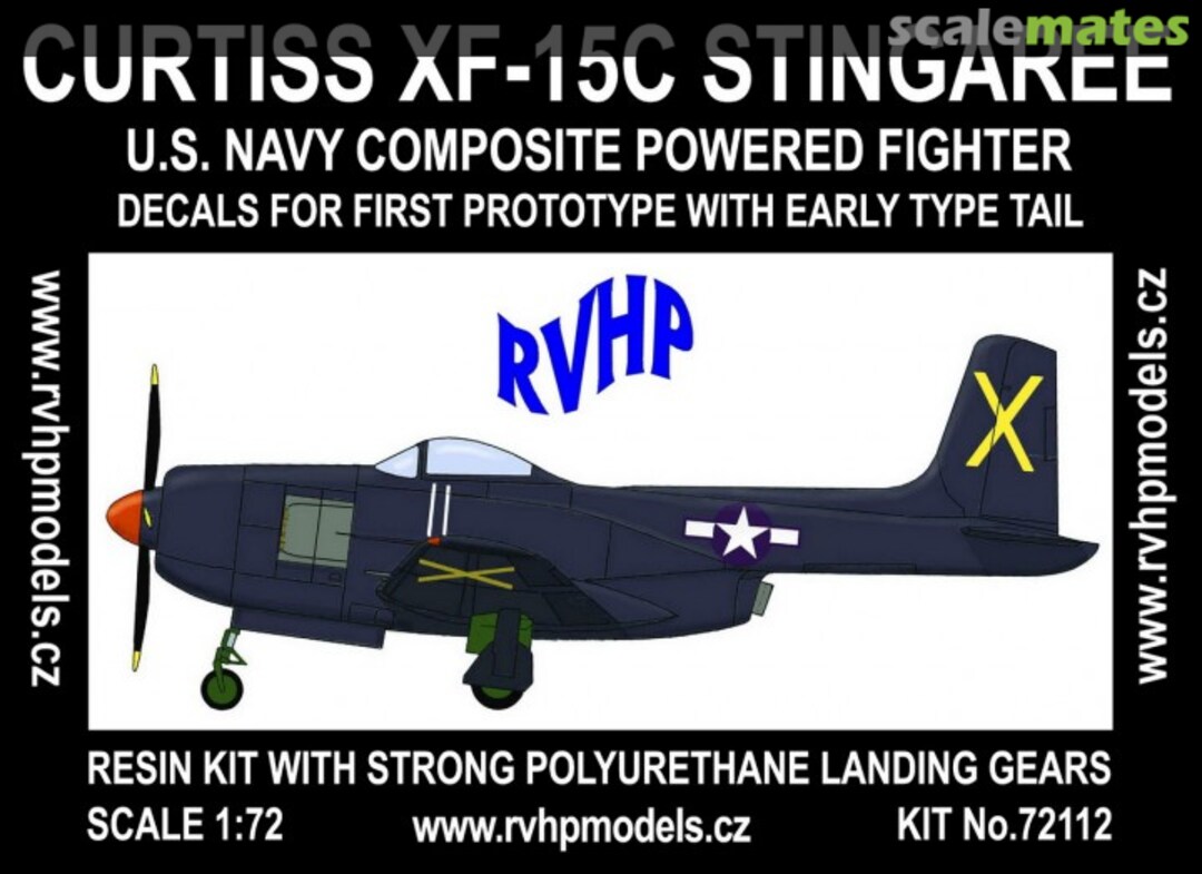 Boxart Curtiss XF-15C Stingaree 72112 RVHP Boxart Curtiss XF-15C Stingaree 72112 RVHP